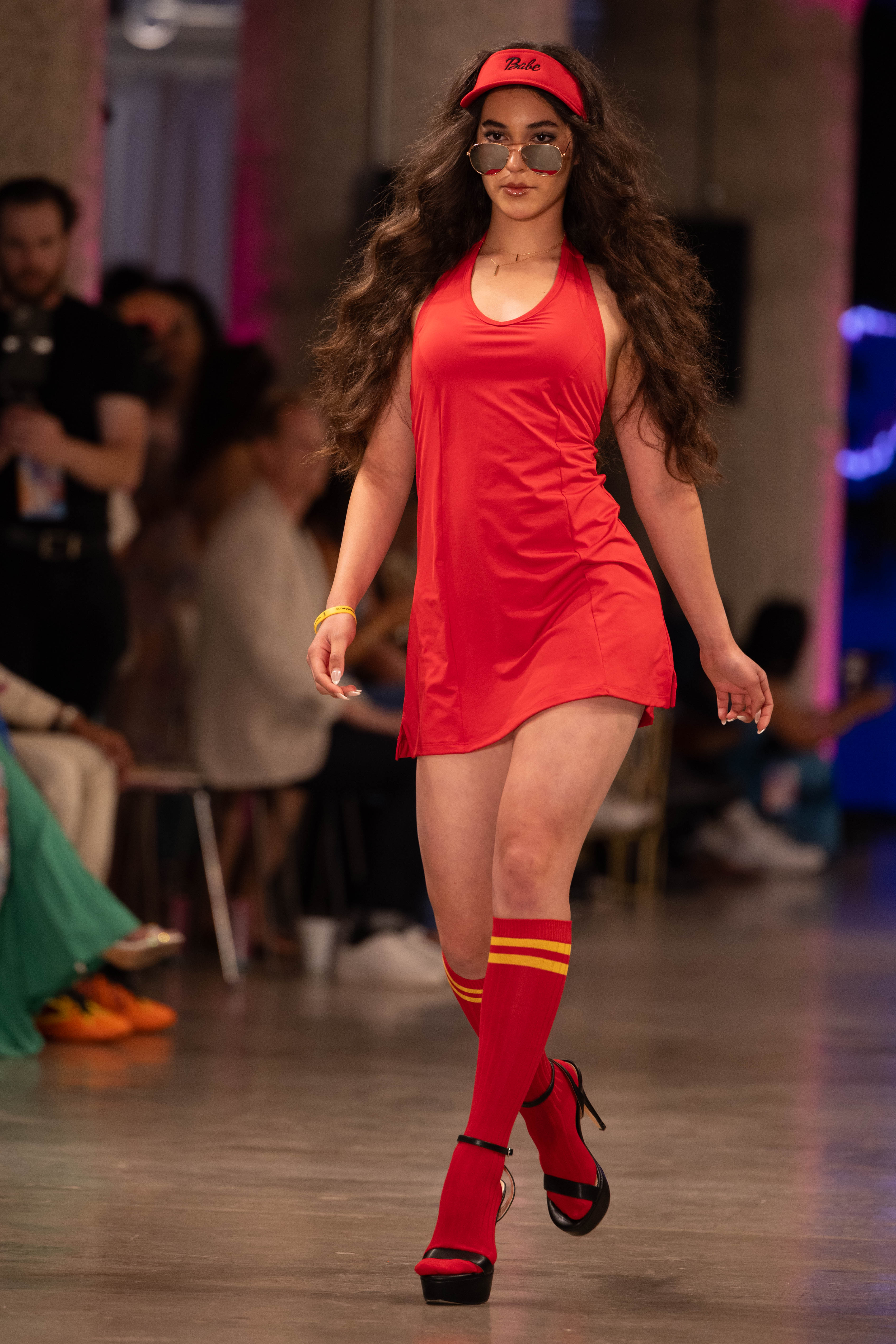 All Activity Babe Sun Visor - Colorful Visor with Black Cursive