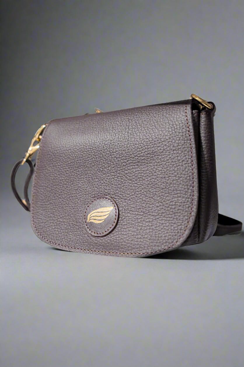 Bougie Errands Crossbody Italian Leather Flap Bag - Small