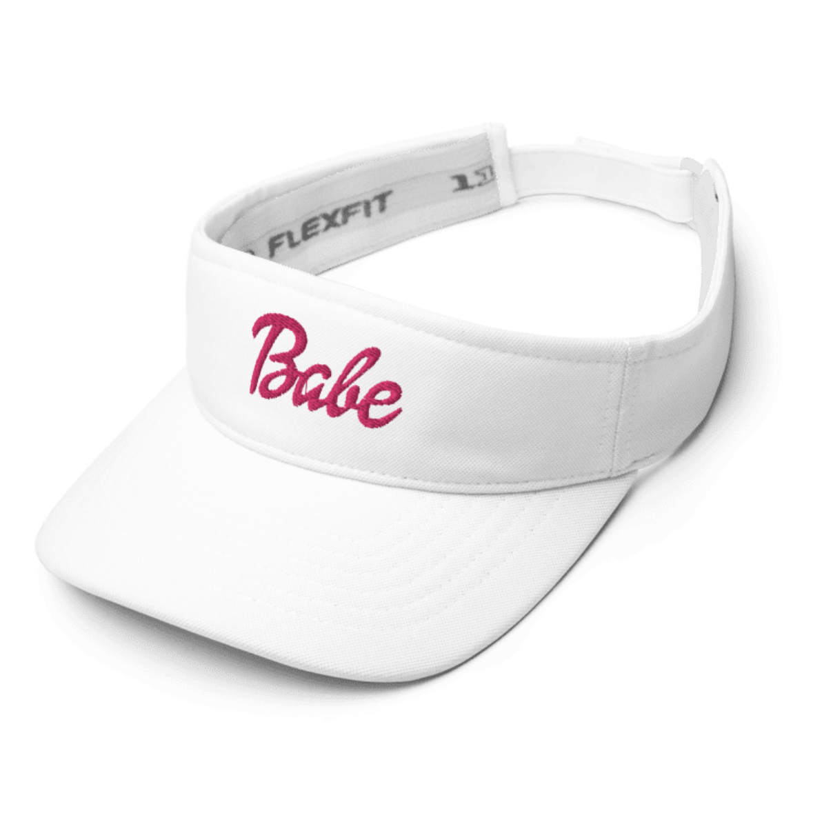 All-Activity Babe Sun Visor - White Visor with Colorful Cursive