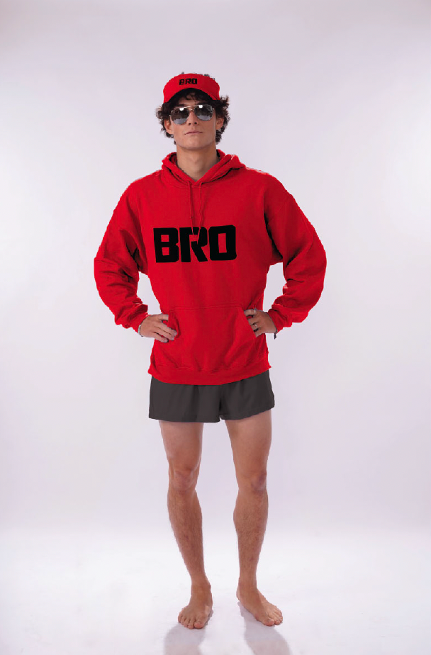 Oversized “Bro” Hoodie Sweatshirt