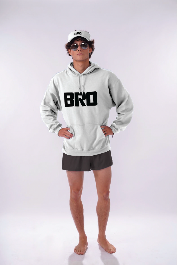 Oversized “Bro” Hoodie Sweatshirt