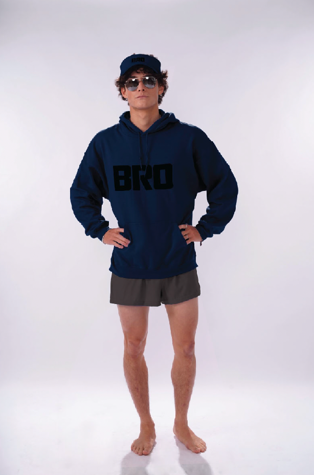 Oversized “Bro” Hoodie Sweatshirt