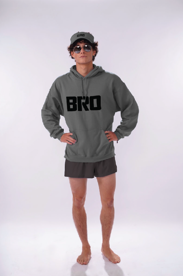 Oversized “Bro” Hoodie Sweatshirt