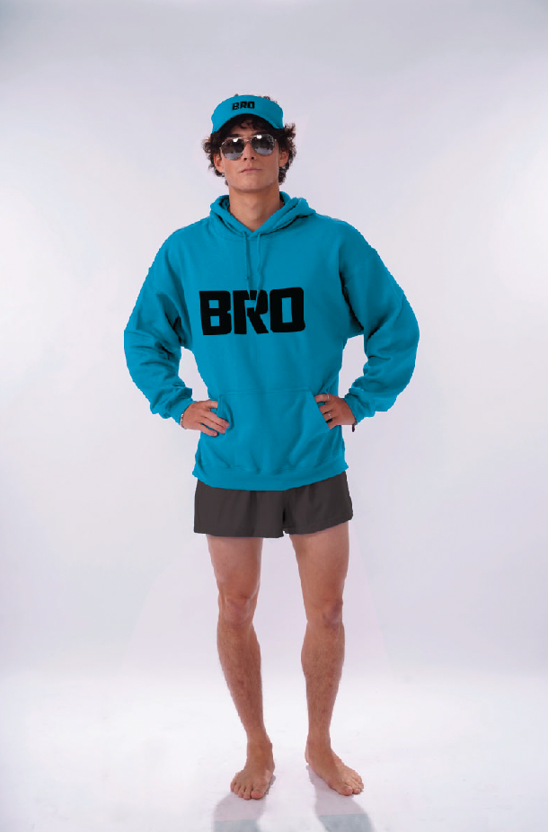 Oversized “Bro” Hoodie Sweatshirt