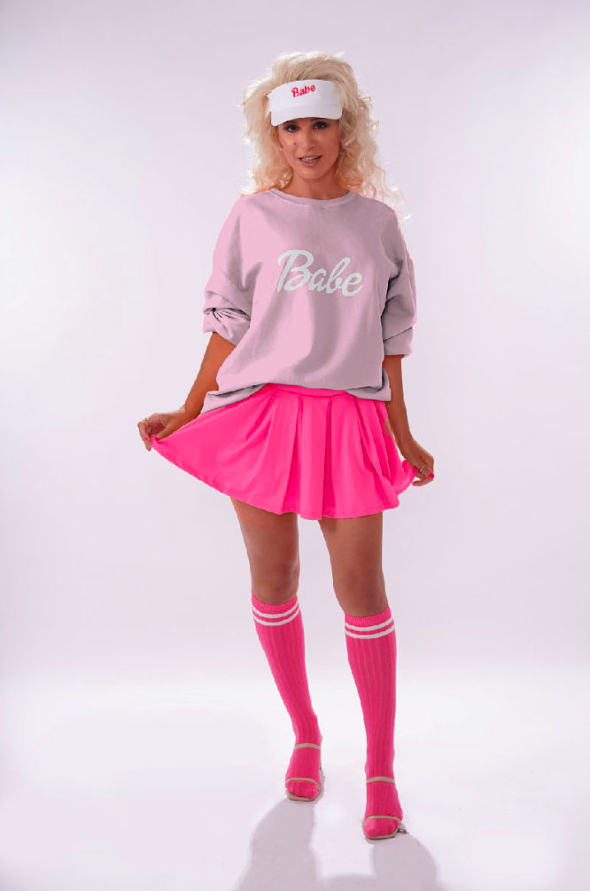 All-Activity Babe Sun Visor - White with colorful print